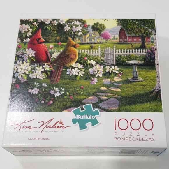 NEW Buffalo 1000 Piece Jigsaw Puzzle (Cardinals in the garden) - Picture 3 of 3